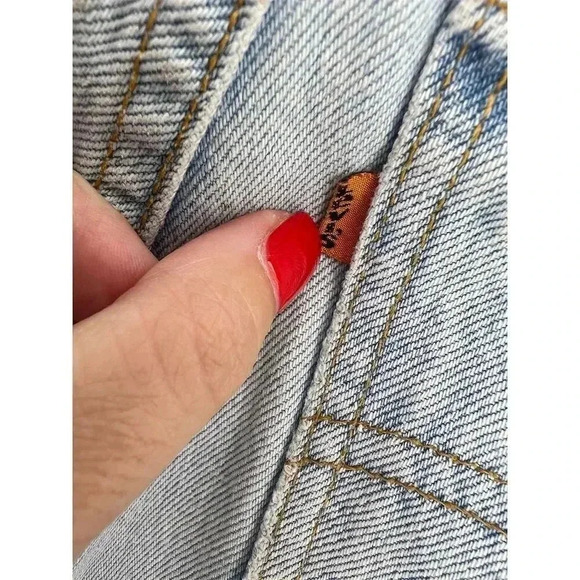 Vintage Levi's 550 Men's Light Blue Orange tab Jeans W36 L32 Relaxed Tapered Fit - Picture 10 of 14